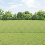 Cerca de Eslabones de Cadena con 10 postes en U Verde 1.2x10 m de acero de , Postes de cerca - Ref: Foro24-3336233, Precio: 1...
