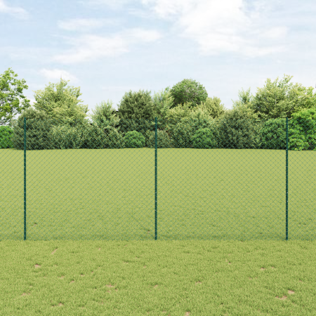 Cerca de Malla con 10 Postes U Verde 1.4x10 m Acero de , Postes de cerca - Ref: Foro24-3336234, Precio: 123,43 €, Descuento: %