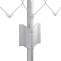 Cerca de Eslabones de Cadena con 10 Postes en U Plata 0.8x10 m Acero de , Postes de cerca - Ref: Foro24-3336295, Precio: 76,3...