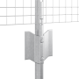 Cerca de Alambre Soldado con 5 postes en forma de U Plateado 0.8x10 m Acero de , Postes de cerca - Ref: Foro24-3336323, Preci...