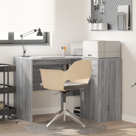 escritorio de esquina gris sonoma 102x88x75 cm madera de ingeniería de , Escritorios - Ref: Foro24-3337278, Precio: 145,12 €,...