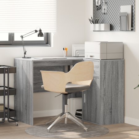 escritorio de esquina gris sonoma 102x88x75 cm madera de ingeniería de , Escritorios - Ref: Foro24-3337278, Precio: 145,12 €,...