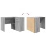 escritorio de esquina gris sonoma 102x88x75 cm madera de ingeniería de , Escritorios - Ref: Foro24-3337278, Precio: 145,12 €,...