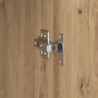Escritorio con Almacenamiento de Madera de Roble