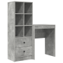 Escritorio con Almacenamiento de Concreto Gris y Madera Ingeniería de , Aparadores - Ref: Foro24-3337300, Precio: 139,15 €, D...