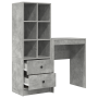 Escritorio con Almacenamiento de Concreto Gris y Madera Ingeniería de , Aparadores - Ref: Foro24-3337300, Precio: 139,15 €, D...