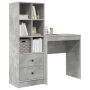Escritorio Gris Concreto Madera de Ingeniería de , Aparadores - Ref: Foro24-3337308, Precio: 143,46 €, Descuento: %