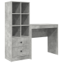 Escritorio con almacenamiento gris concreto de madera engineered de , Aparadores - Ref: Foro24-3337316, Precio: 146,28 €, Des...