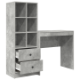 Escritorio con almacenamiento gris concreto de madera engineered de , Aparadores - Ref: Foro24-3337316, Precio: 146,28 €, Des...