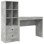 Escritorio con Almacenamiento Gris Concreto de Madera Ingenierizada de , Aparadores - Ref: Foro24-3337332, Precio: 151,76 €, ...