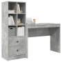 Escritorio con Almacenamiento Gris Concreto de Madera Ingenierizada de , Aparadores - Ref: Foro24-3337332, Precio: 151,76 €, ...