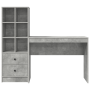 Escritorio con Almacenamiento Gris Concreto de Madera Ingenierizada de , Aparadores - Ref: Foro24-3337332, Precio: 151,76 €, ...