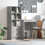 Escritorio con almacenamiento Gris Concreto Madera de Ingeniería de , Aparadores - Ref: Foro24-3337340, Precio: 150,89 €, Des...