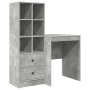 Escritorio con almacenamiento Gris Concreto Madera de Ingeniería de , Aparadores - Ref: Foro24-3337340, Precio: 150,89 €, Des...
