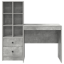 Escritorio con almacenamiento gris concreto madera elaborada de , Aparadores - Ref: Foro24-3337356, Precio: 157,41 €, Descuen...