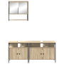 Gabinete de lavabo Roble Sonoma 80x30x60 cm Madera de ingeniería de , Tocadores de baño - Ref: Foro24-3345141, Precio: 174,11 €