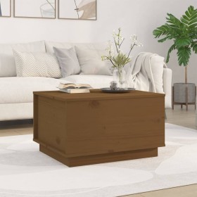 Mesa de centro madera maciza de pino marrón miel 60x50x35 cm de vidaXL, Mesas de centro - Ref: Foro24-813418, Precio: 63,38 €...