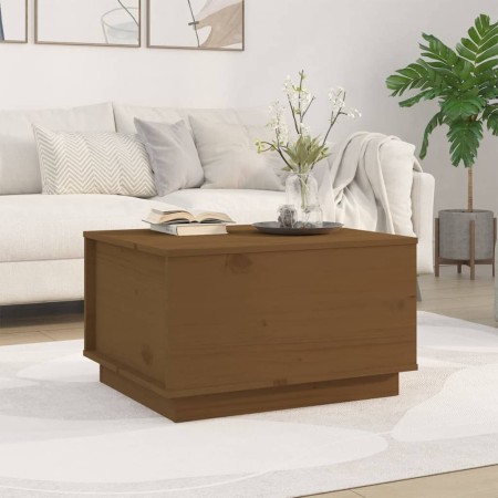 Massiver Couchtisch aus honigbraunem Kiefernholz, 60 x 50 x 35 cm von vidaXL, Couchtisch - Ref: Foro24-813418, Preis: 63,38 €...