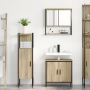 Juego de Muebles para Baño de 3 Piezas de en Madera Ingenierizada Roble Sonoma de , Tocadores de baño - Ref: Foro24-3345142, ...
