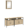 Conjunto de Armarios de Baño de 3 Piezas en Madera Fabricada de Roble de Sonoma de , Tocadores de baño - Ref: Foro24-3345143,...