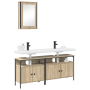 Conjunto de Armarios de Baño de 3 Piezas en Madera Fabricada de Roble de Sonoma de , Tocadores de baño - Ref: Foro24-3345143,...