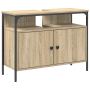 Conjunto de Armarios de Baño de 3 Piezas en Madera Fabricada de Roble de Sonoma de , Tocadores de baño - Ref: Foro24-3345143,...
