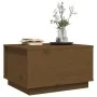 Solid honey brown pine wood coffee table 60x50x35 cm by vidaXL, Coffee table - Ref: Foro24-813418, Price: 62,77 €, Discount: %