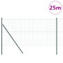 Cerca Euro con 13 Postes 1x25 m Acero Galvanizado Verde de , Paneles de vallas - Ref: Foro24-3350329, Precio: 130,63 €, Descu...