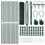 Cerca Euro con 13 Postes 1x25 m Acero Galvanizado Verde de , Paneles de vallas - Ref: Foro24-3350329, Precio: 130,63 €, Descu...