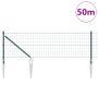 Valla Euro con 13 Postes de Punta 0.4x50 m Acero Galvanizado Verde | Foro24.es | Tu tienda online para hogar, jardín y más Foro24.es