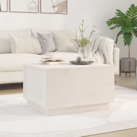 Couchtisch aus massiver weißer Kiefer 60x50x35 cm von vidaXL, Couchtisch - Ref: Foro24-813416, Preis: 86,14 €, Rabatt: %
