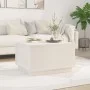 Solid white pine wood coffee table 60x50x35 cm by vidaXL, Coffee table - Ref: Foro24-813416, Price: 85,00 €, Discount: %