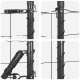 Valla Europea con 13 postes de espiga 0.8x25 m de acero galvanizado gris de , Paneles de vallas - Ref: Foro24-3350683, Precio...