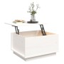 Couchtisch aus massiver weißer Kiefer 60x50x35 cm von vidaXL, Couchtisch - Ref: Foro24-813416, Preis: 86,14 €, Rabatt: %