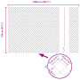 Cerca de Cadena con 7 Postes Flangados 1.2x10 m de Acero Galvanizado de , Paneles de vallas - Ref: Foro24-3351230, Precio: 11...