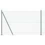 Cerca de Malla de Eslabones con 7 Postes Acanalados 1.4x10 m Acero Galvanizado de , Paneles de vallas - Ref: Foro24-3351231, ...