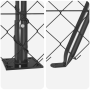 Cerca de eslabones de cadena con 7 postes flangados 1x10 m acero galvanizado de , Paneles de vallas - Ref: Foro24-3351265, Pr...