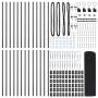 Cerca de Alambre Soldado con 13 Postes de Espiga Gris 0.8x50 m Acero de , Paneles de vallas - Ref: Foro24-3352232, Precio: 19...