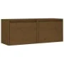 Wall cabinets 2 units solid pine wood honey brown 45x30x35 cm by vidaXL, Shelves and shelves - Ref: Foro24-813442, Price: 52,...