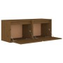 Hängeschränke 2 Stück Massivholz Kiefer honigbraun 45x30x35 cm von vidaXL, Regale und Regale - Ref: Foro24-813442, Preis: 53,...