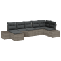 Conjunto de Sofás de Jardín de 7 Piezas con Cojines Ratán Poli Gris de , Sofás de exterior - Ref: Foro24-3355818, Precio: 486...