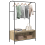 Perchero con estantes roble sonoma 100x44x160 cm de , Organizadores de vestidores y perchas de barra - Ref: Foro24-868452, Pr...