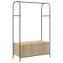 Perchero con estantes roble sonoma 100x44x160 cm de , Organizadores de vestidores y perchas de barra - Ref: Foro24-868452, Pr...