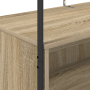 Perchero con estantes roble sonoma 100x44x160 cm de , Organizadores de vestidores y perchas de barra - Ref: Foro24-868452, Pr...