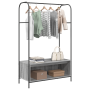 Perchero con estantes gris sonoma 100x44x160 cm de , Organizadores de vestidores y perchas de barra - Ref: Foro24-868454, Pre...