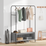Perchero con estantes gris sonoma 100x44x160 cm de , Organizadores de vestidores y perchas de barra - Ref: Foro24-868454, Pre...