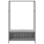 Perchero con estantes gris sonoma 100x44x160 cm de , Organizadores de vestidores y perchas de barra - Ref: Foro24-868454, Pre...