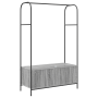 Perchero con estantes gris sonoma 100x44x160 cm de , Organizadores de vestidores y perchas de barra - Ref: Foro24-868454, Pre...