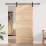 Puerta de Pino Macizo Madera Clara Madera de Pino 90 x 2.5 x 208 cm de , Puertas - Ref: Foro24-870407, Precio: 109,09 €, Desc...