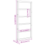 Puerta de Pasillo de Pino Madera Natural Madera de Pino Maciza de , Puertas - Ref: Foro24-870410, Precio: 98,07 €, Descuento: %